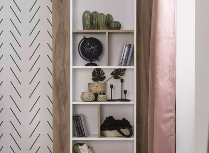Bookshelf Freestanding Shelf Children's Shelf Cabinet Bookshelf Wood White New